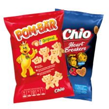 Chio pom-bär, heartbreakers, kettle cooked of mix plosions